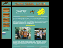 Tablet Screenshot of crosscreekstable.com